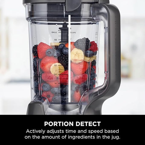 2-in-1 Detect Power Blender Pro – 1200W High-Speed Jug & Single Serve Blender – Smoothies, Frozen Drinks & Food Prep – Black/Copper