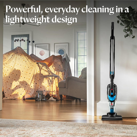 BISSELL Featherweight 2-in-1 Bagless Vacuum Cleaner Titanium & Blue