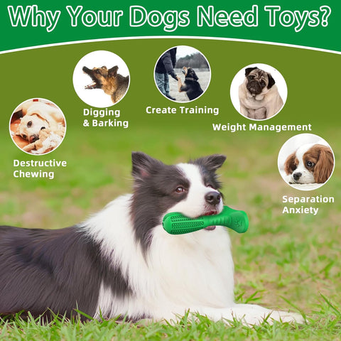 Dog Chew Toy Natural Rubber Dental Cleaning Stick