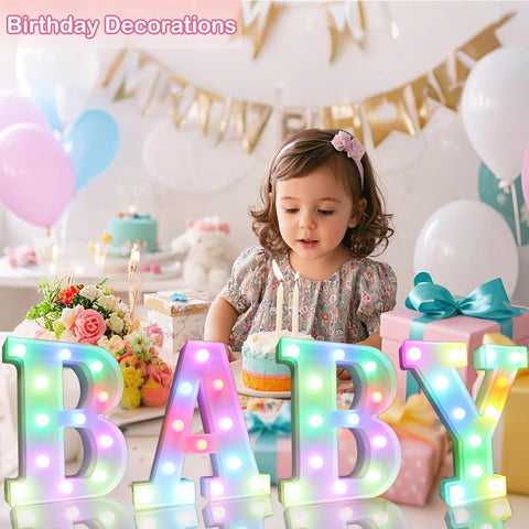 Light Up LED Marquee Letter J – 18 Colors with Remote