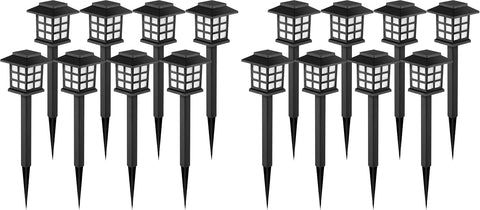 GIGALUMI Solar Lights Outdoor Garden, 16 Pack Solar Powered Garden Lights