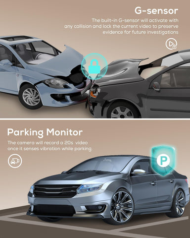 iZEEKER 2.5K QHD Dash Cam with 32GB Card & 3" IPS Display – Black