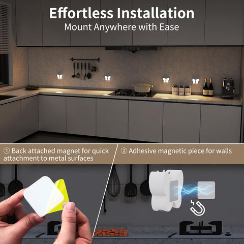 Rechargeable LED Motion Sensor Night Lights for Kids, Hallway, Bedroom