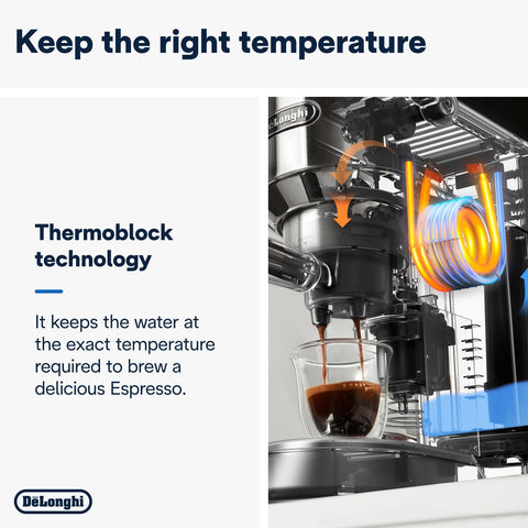 Traditional Pump Espresso Coffee Machine – 15 Bar Cappuccino & Latte Maker, 1L Red – EC685R