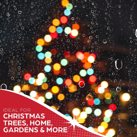 100 Multicolour LED Christmas Tree Fairy Lights – 12.9m Decorative Static String Lights for Indoor & Outdoor Holiday Decoration
