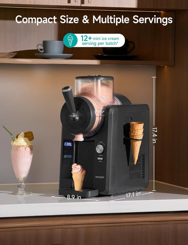 F3 Slushie & Ice Cream Maker Machine – 5 Preset Modes for Slushie, Soft Ice Cream, Spiked Drinks, Cold Drinks & Milkshakes