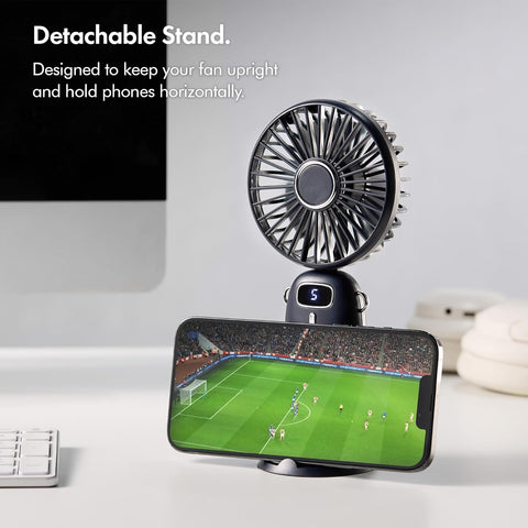 Mini Handheld Fan – USB Rechargeable, 5 Speeds, Foldable