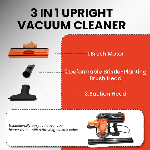 Belaco 3 in 1 Corded Upright Vacuum Cleaner