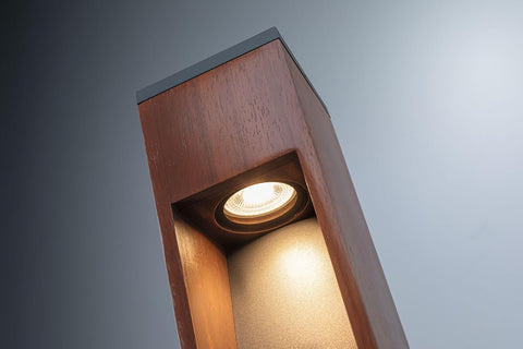Paulmann 94678 LED outdoor luminaire bollard light Trabia IP44 600mm rectangular incl. 1x3.5 watt outdoor wood 3000K GU10