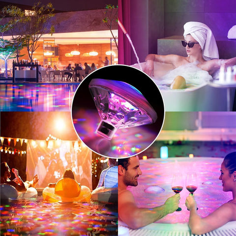Esoes Floating Hot Tub Lights – 7-Mode Colour Changing Waterproof LED Pool & Bath Light for Hot Tubs, Baths, Ponds & Pool Parties
