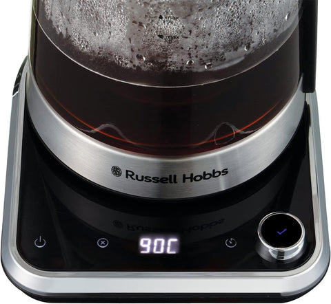 Attentiv 1.7L Electric Glass Kettle with Removable Infuser – Variable Temperature 40°C-100°C, Keep Warm, Touch Control