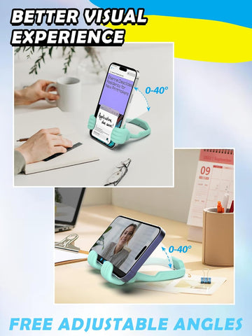Green Thumbs Up Phone Stand – 360° Rotating Adjustable Lazy Desk Holder