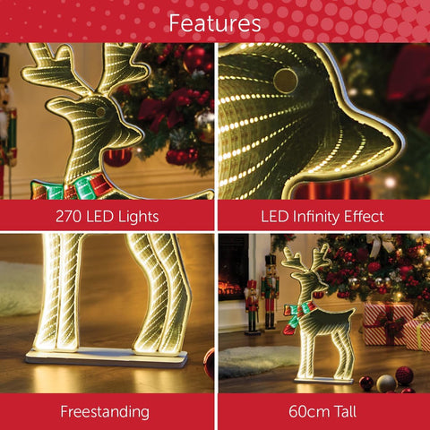 Elf Infinity Light – Multi-Coloured LED, 55cm