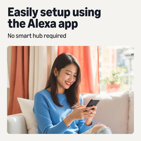 Amazon Basics A60 Smart Filament LED Bulb, Tunable White, 2.4 GHz Wi-Fi, Works with Alexa Only, 1-Pack [Energy Class E]