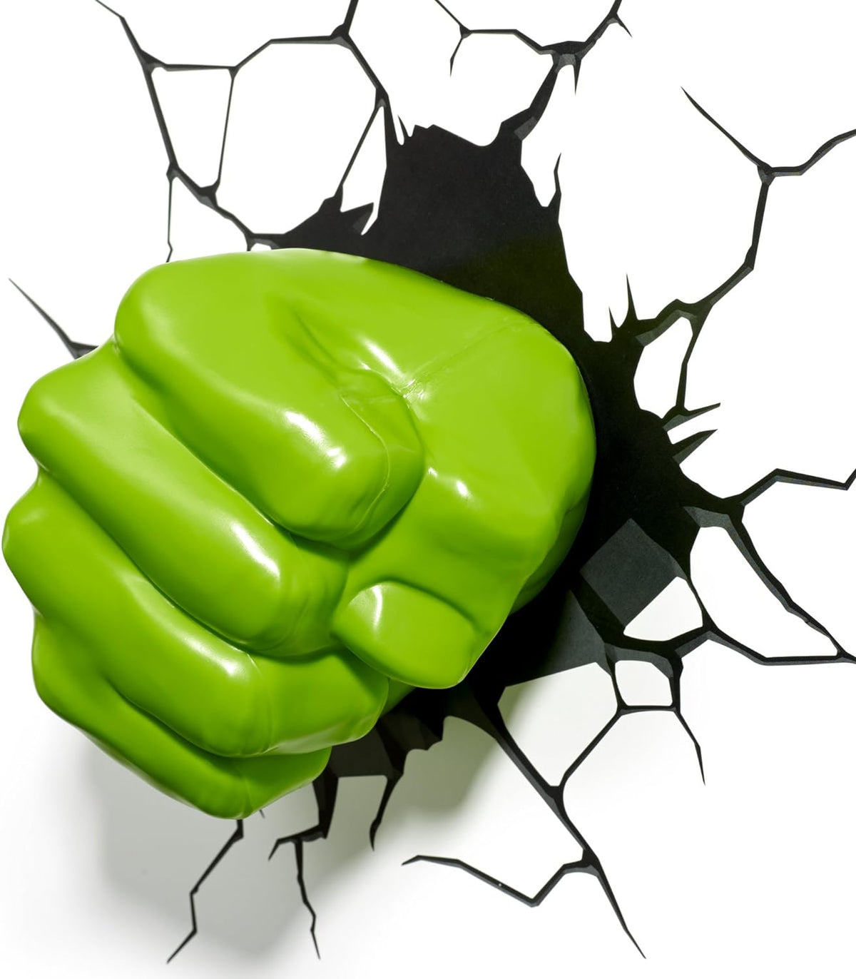 3D Light FX Marvel Hulk Fist 3D Wall Light, Green