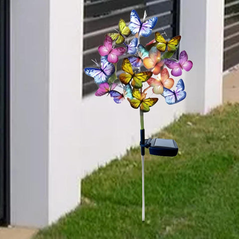 Butterfly Solar Garden Lights | Solar Butterfly Lights Outdoor | Butterfly Solar Stake Lights, Solar Powered Butterfly Lights, Color Changing Butterfly Solar Lights, Butterfly Solar String Lights Out