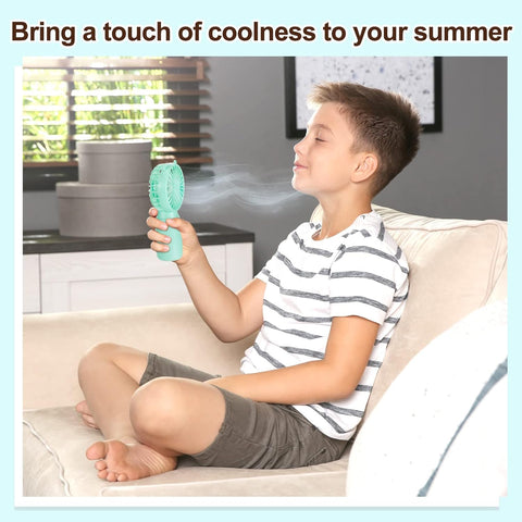 Mini Handheld Portable Fans Battery Operated Lightweight 3 Pack