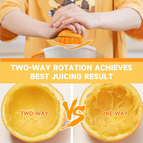 Electric Citrus Juicer 40W Two-Way Rotation BPA-Free 0.7L Whiteg