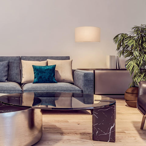 Taupe Fabric Wall Light with Switch E27 Bedside Lamp