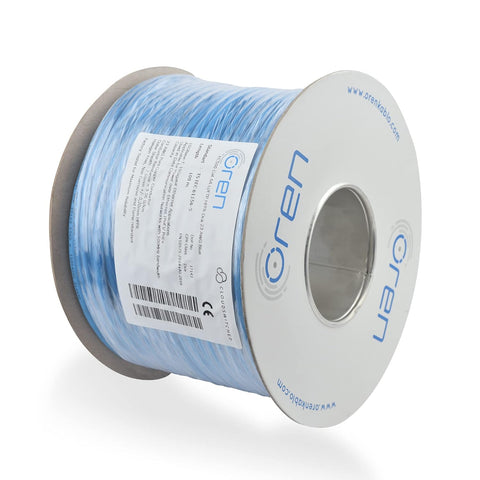 100m CAT6A Ethernet Cable Blue – 23 AWG Pure Copper U/FTP LAN Network Cable 500MHz 10Gbps High Speed Internet Cable for Router, Gaming, Office & Industrial Networking