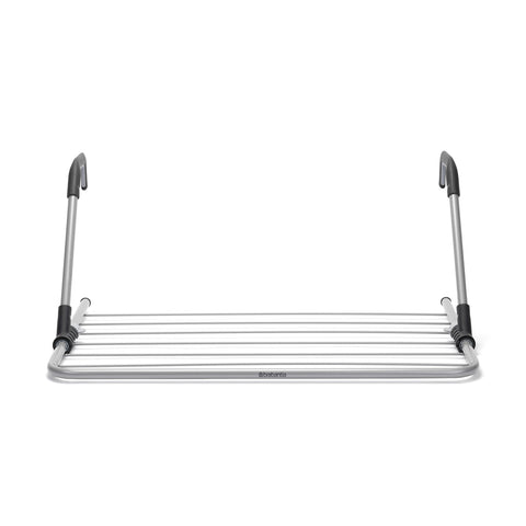 Brabantia Hanging Drying Rack, 4.5m Clothes Line, Adjustable Arms with Smart Lock, Foldable Indoor Door-Mounted Airer, White