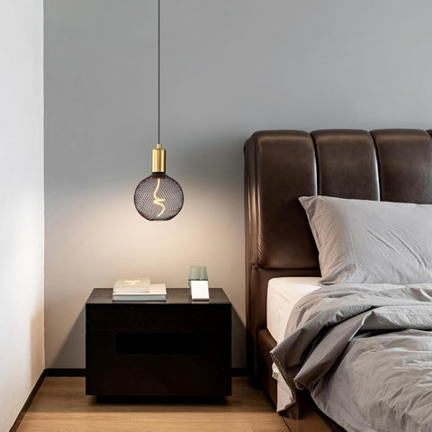 LED Dimmable E27 Edison Globe Bulb 5W 1800K Metal Cage