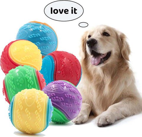 Squeaky Dog Ball Set for Puppies and Small Dogs