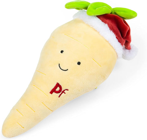 Plush Christmas Dog Toy with Squeaker