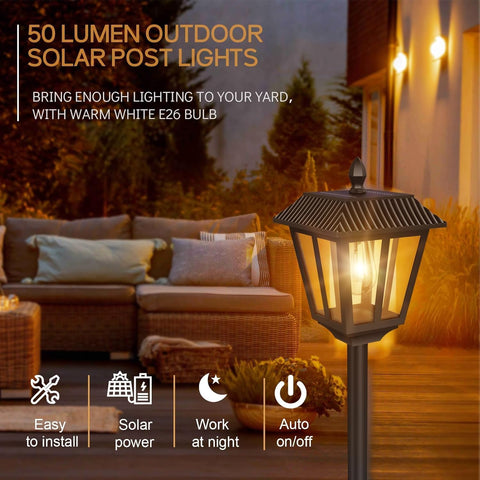 1.8m Solar Lamp Post Outdoor Solar Garden Lights