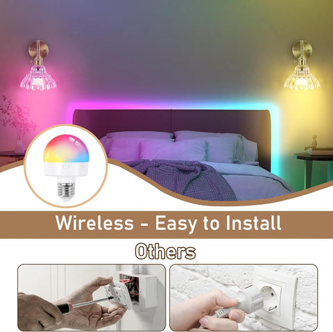 Vintage Battery Operated Wall Lights with Remote