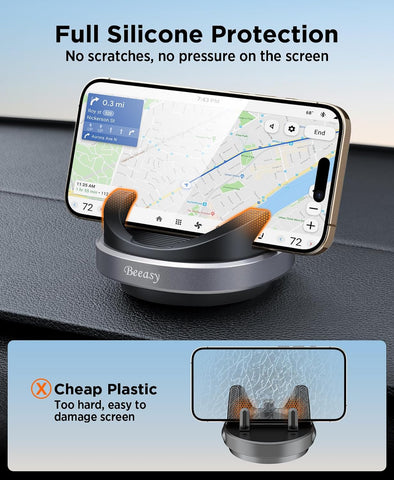 Beeasy Car Phone Holder Dashboard 360° Rotatable Non-Slip Mount