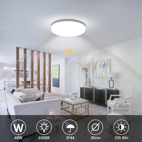 48W LED Square Ceiling Light 30x30cm Cool White Flush Mount - Give a New Look To Your Room