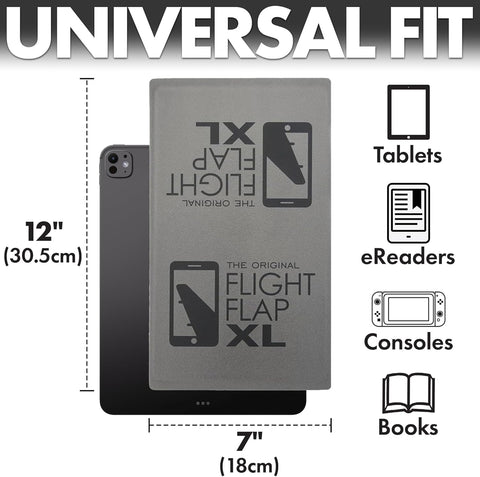 XL Airplane iPad & Tablet Stand Holder – Flexible Travel Accessory (Grey)