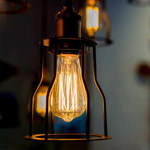 E27 Vintage Edison Bulb 40W Dimmable Warm White Pack of 6