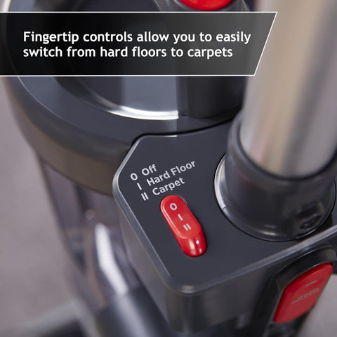 Hoover HL4 Grey Upright Vacuum Cleaner with LED & Anti Hair Wrap