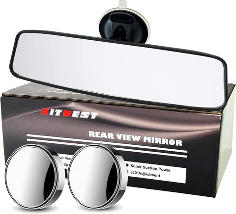 KITBEST Rear View Mirror for Driving Test with Blind Spot Mirrors
