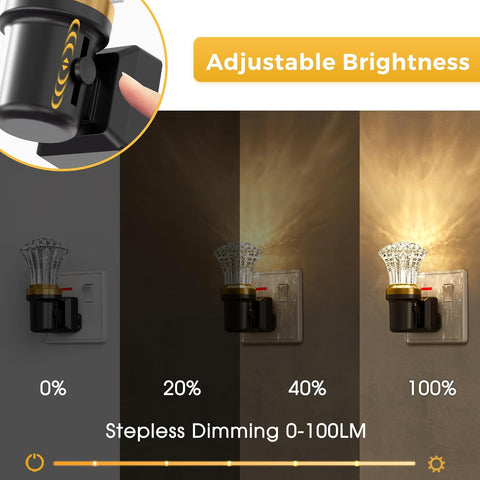diamond decorative plug in light


