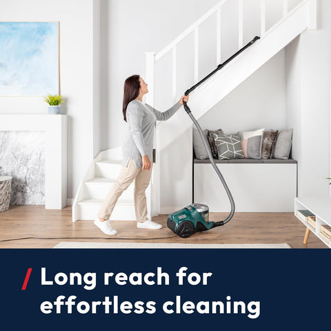 Powerful 850W Cyclonic Bagless Cylinder Vacuum Cleaner with Long Reach Hose, H13 HEPA Filter & 2L Capacity – HP310HM