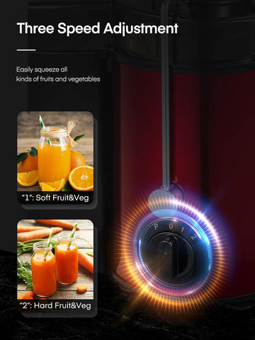 Centrifugal Juicer Extractor 900W 3 Speed Wide Chute Easy Clean