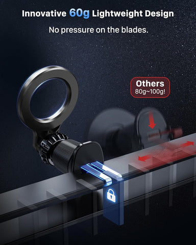 YOSH MagSafe Car Mount Magnetic Phone Holder Gray for iPhone 12-17