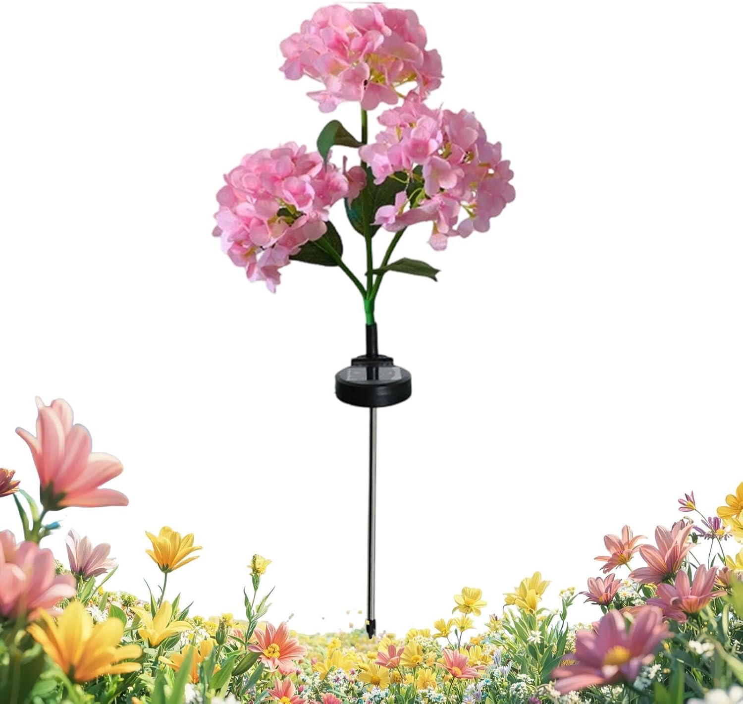 Hydrangea Solar Lights Hydrangea Waterproof Pathway Lighting