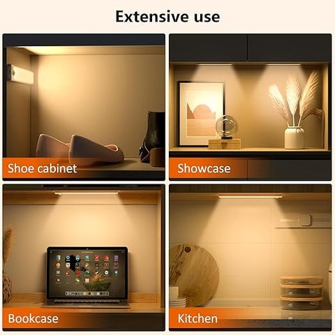 2 Pack Rechargeable LED Cabinet Light - Motion Sensor Ultra-Thin Under Cabinet Lighting
