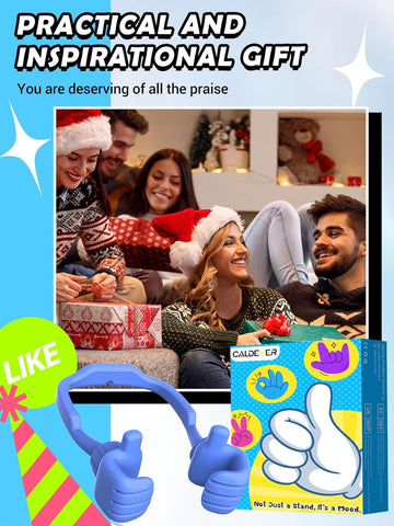 Blue Thumbs Up Phone Stand – 360° Adjustable Lazy Desktop Holder