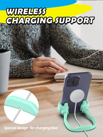 Green Thumbs Up Phone Stand – 360° Rotating Adjustable Lazy Desk Holder