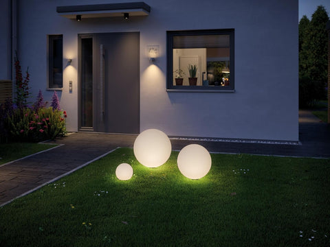 Paulmann 94178 Outdoor Plug & Shine Light Object Globe IP67 3000K 575lm 24V, Integriert, 6.5 W, White