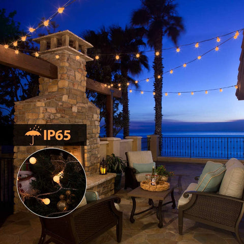MUCHER Star Fairy Lights 6M 40 LED Warm White USB String Lights – IP44 Water Resistant Decorative Christmas Lighting for Indoor & Outdoor Use