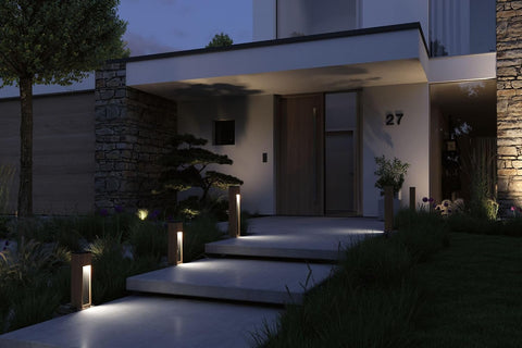 Paulmann 94677 LED outdoor luminaire bollard light Trabia IP44 400mm rectangular incl. 1x3.5 watt outdoor wood 3000K GU10