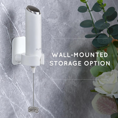Rechargeable Milk Frother Handheld with USB-C Stand, Electric Whisk