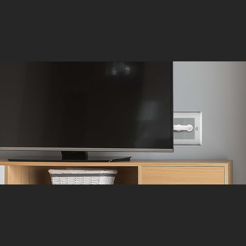 Double Co-Axial TV and Radio Socket – Brushed Steel