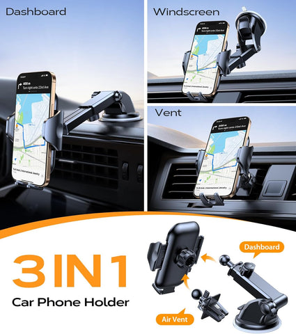 Rally Racing-Grade 3-in-1 Car Phone Holder